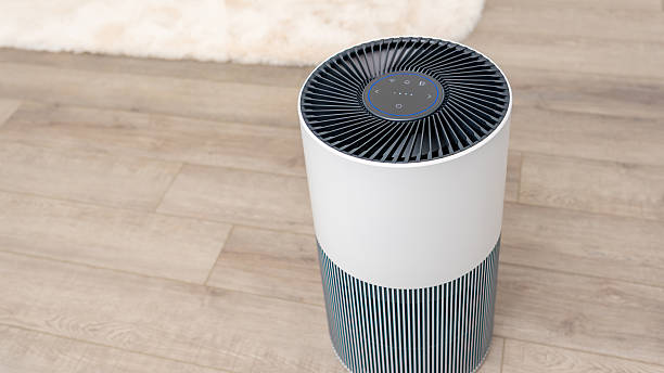 istock Modern air purifier with sleek design and advanced filtration technology, enhancing indoor air quality and promoting fresh air circulation in homes 2251467667