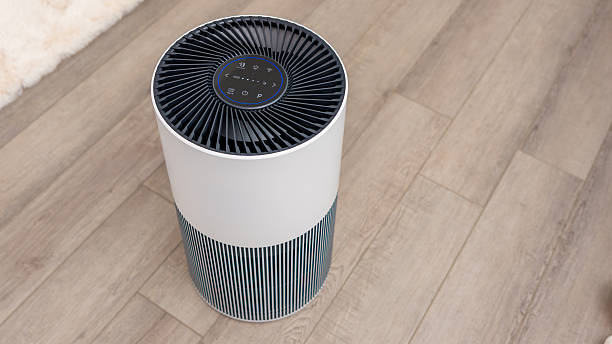 istock Modern air purifier with sleek design and efficient filtration system, enhancing indoor air quality in contemporary living spaces 2251467673