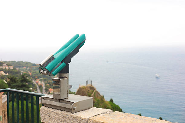 istock Observation viewer near sea. Space for text 2251469037