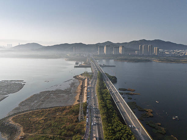 istock Xiamen Xinyang Bridge: Urban Waterfront Road and Architectural Ensemble 2251474179