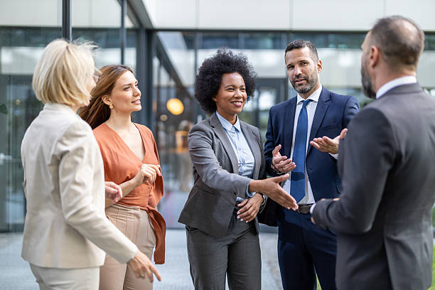 istock Group of Colleagues Networking at Professional Event 2251475701