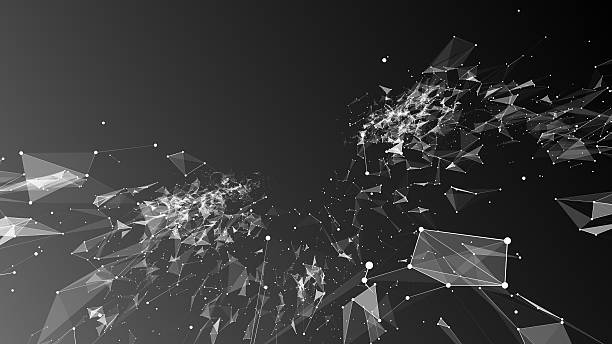 istock plexus of lines, dots and triangles. 2251476991