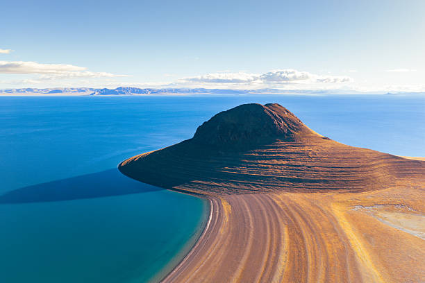 Lakes and islands in the Ngari region of Tibet