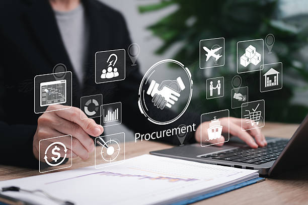 istock Digital Procurement Management Concept, Businesswomen Managing Electronic Purchasing Processes with Contracts, Invoices, Approval Documents, Vendor, Supply Chain, Cost Efficiency, Quality 2251494312