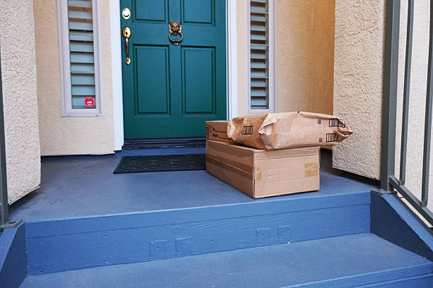 istock Packets Delivered at The Front Door 2251495832