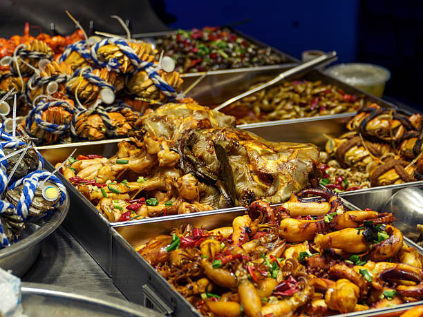 istock Meat products at the night market 2251497976