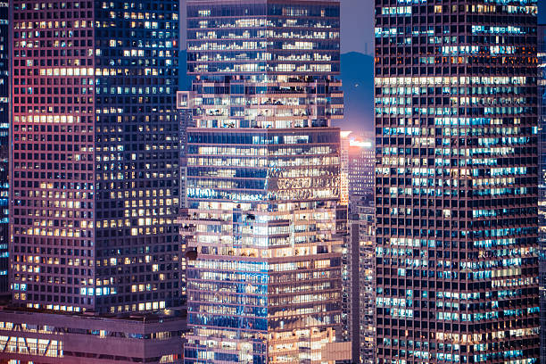 istock The night in the business district 2251498435