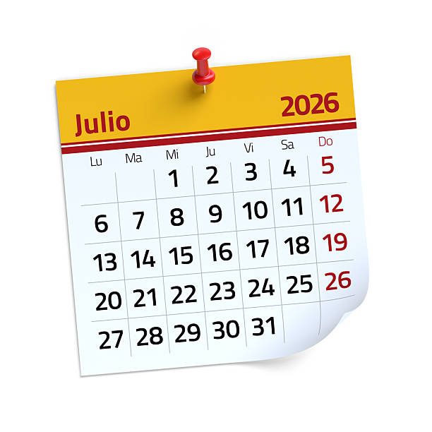 istock July 2026 Calendar Page Pinned on White Background 2251499101