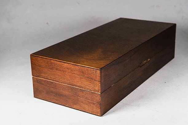 istock wooden box on white cardboard vintage background 2251500336