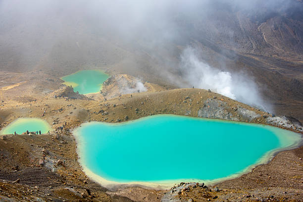 The landscape of the North Island Volcanic Plateau on the North Island, New Zealand.