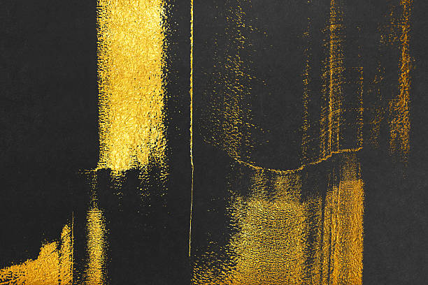 istock A background material featuring a luxurious black washi paper texture with gold patterns 2251504407