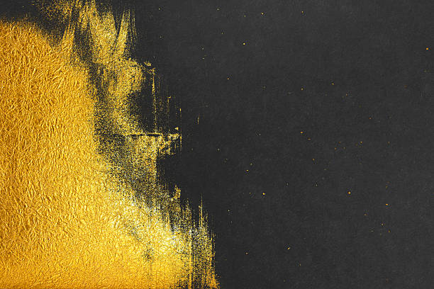 istock A background material featuring a luxurious black washi paper texture with gold patterns 2251504410