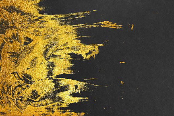 istock A background material featuring a luxurious black washi paper texture with gold patterns 2251504411