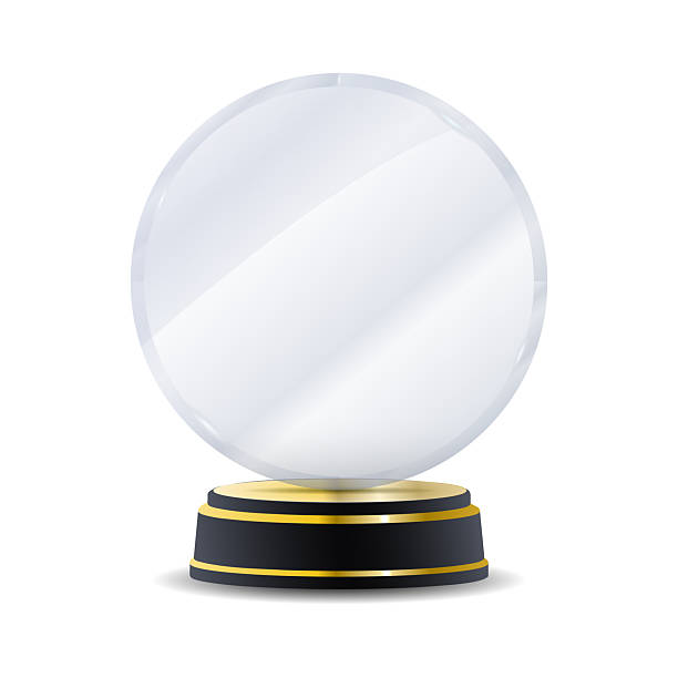 istock Crystal winner trophy with gold first-place badge, transparent polished surface, and laurel wreath engraving ideal for contest results, business awards, academic achievements, and prestige vector compositions 2251512630