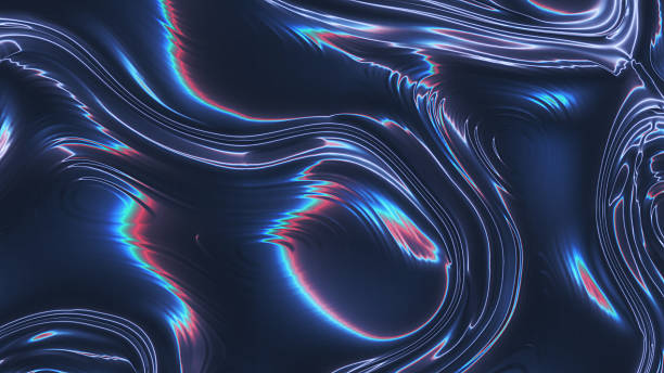 istock Holographic Liquid Waves – Iridescent Abstract Glowing Texture Background 2251513299