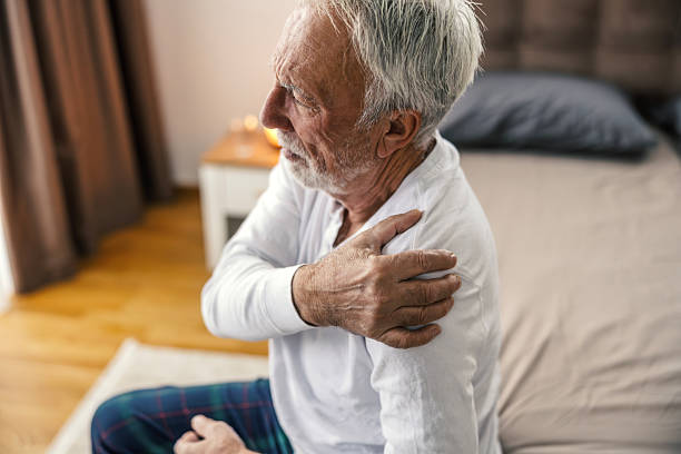 istock Senior man experiencing shoulder pain after waking up 2251518457