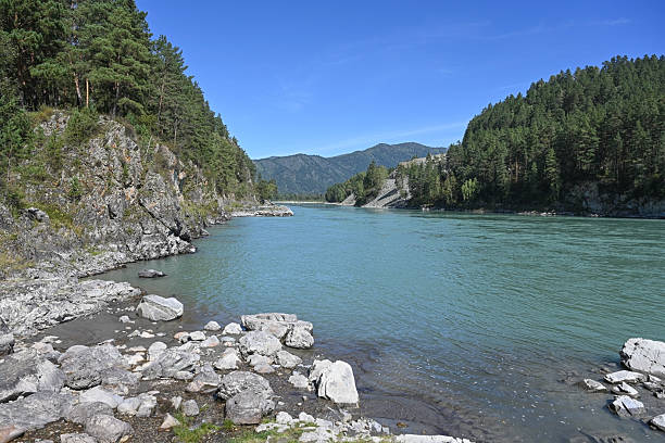 istock Katun River meanders among the Altai Mountains, Russia 2251522839