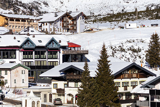istock Alpine Winter Village 2251532689