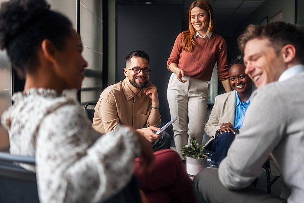 istock Diverse Business Team Collaborating in a Modern Office Setting 2251537188