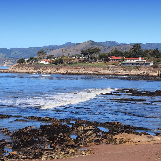 California, United States - Pacific coast view. Shell Beach in Pismo Beach township (San Luis Obispo county).