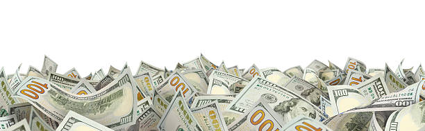 istock Hundred dollar bills forming a lower frame, isolated on transparent cutout background 2251547350