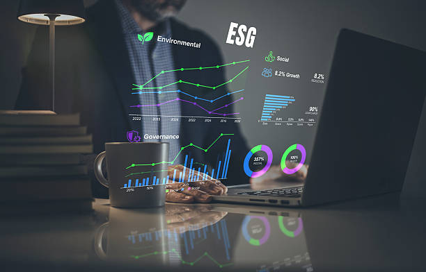 istock Strategizing Sustainability: A Professional Analyzing ESG Metrics and Data-Driven Insights on a Laptop 2251548227