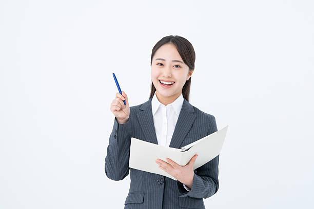 istock Young businesswoman on white background 2251548641