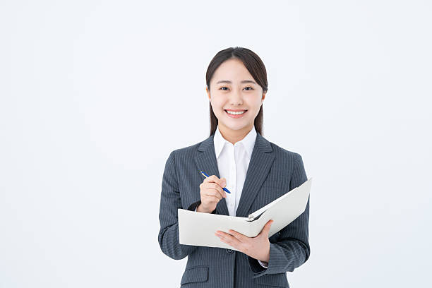 istock Young businesswoman on white background 2251548643