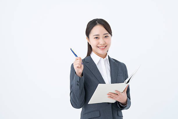 istock Young businesswoman on white background 2251548656