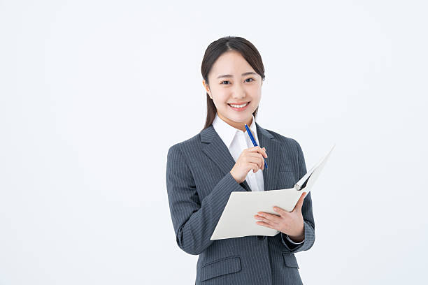 istock Young businesswoman on white background 2251548660