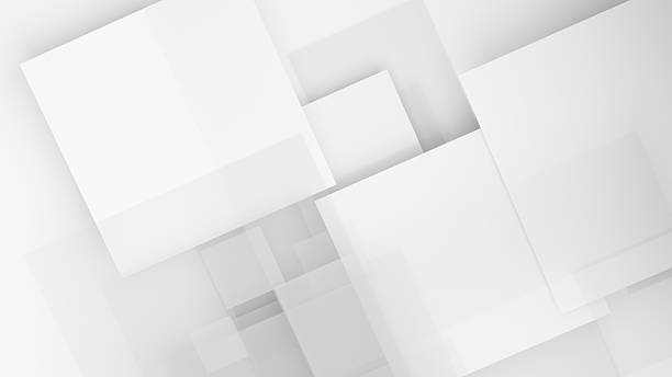 istock Clean minimalist geometric background with overlapping squares and soft shadows 2251549656