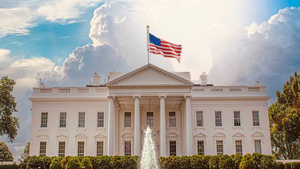istock The White House with Blue Sky and Clouds 2251552122