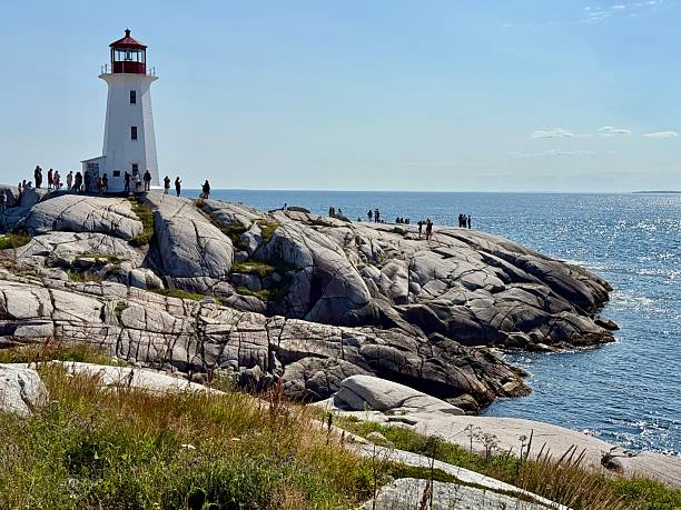 istock Waves crashing on the lighthouse rocks 2251552177