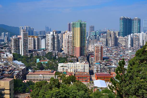 istock Macau cityscape in China 2251553036