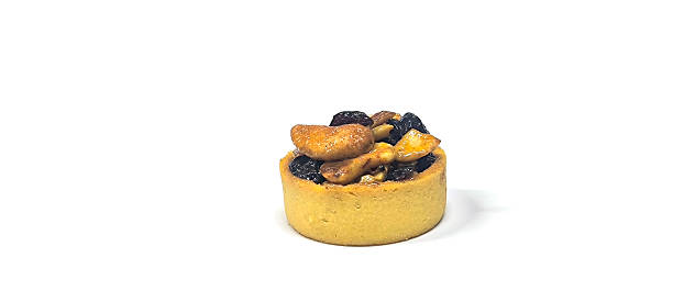 istock Nut tarts as a snack on a white background 2251553543