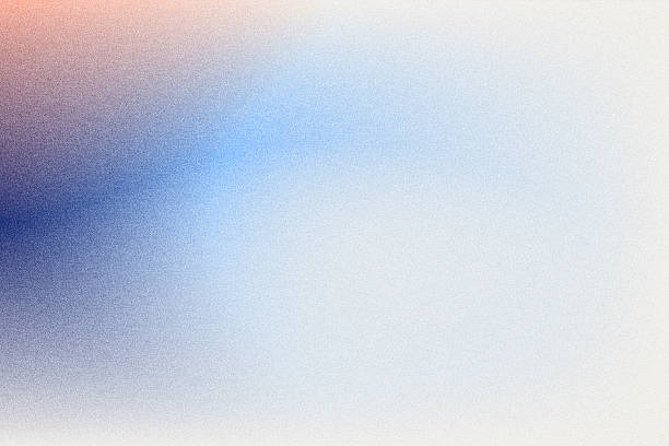 fond dégradé granuleux abstrait dans des tons bleu, blanc et orange. vitrine de la couleur de l’année 2026 - bruit photos et images de collection