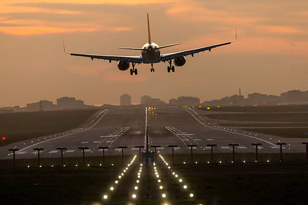 istock Airliner descending into Sky Harbor Airport. 2251560228