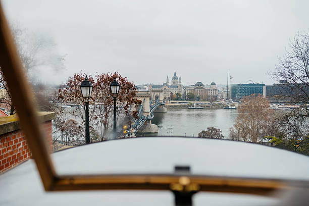 View from a cable car in Budapest
