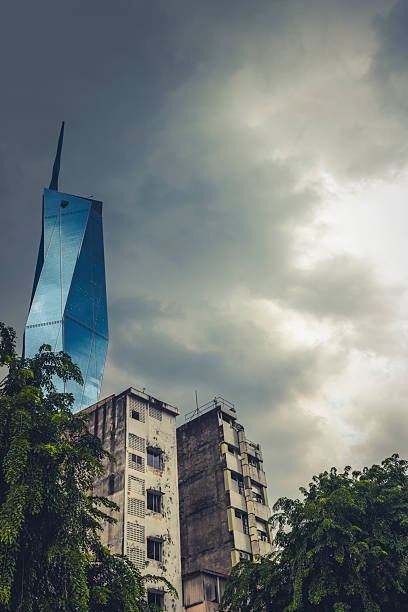 Luanda, Angola: IMOB Business Tower, tallest building in Luanda, seen from the base - built by Mota-Engil for the Angolan government, Ministry of Finance - Major Kanhangulo Street.