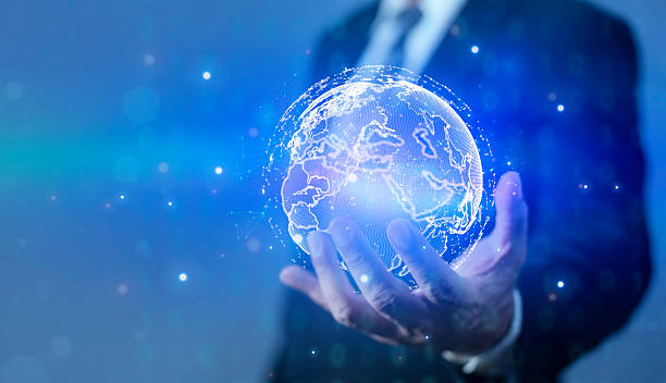 istock Businessman holding global technology and media digital network connection, Big data analytics and business intelligence analytics in the world cyberspace technology strategy. 2251592377