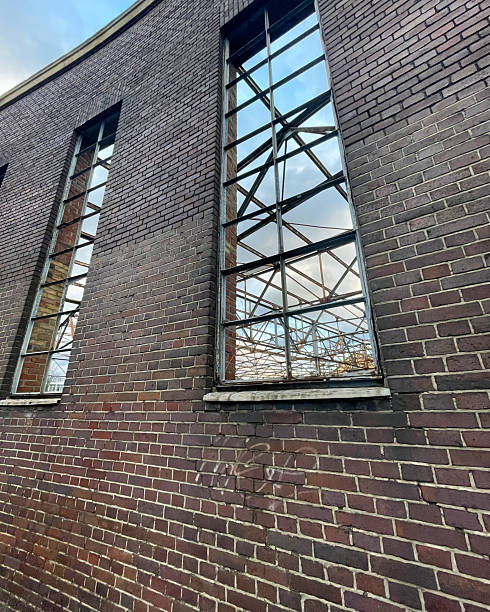 istock old industrial building, brick and steel 2251605202