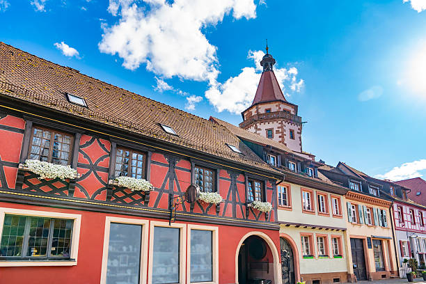 istock Half timbered houses and tower Gengenbach Black Forest 2251605500