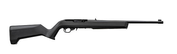 istock Simple black semi-automatic rimfire rifle with synthetic stock, isolated on a white background. 2251612809