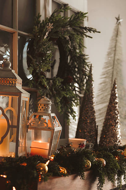 istock Christmas Decor on Fireplace Mantle 2251614654