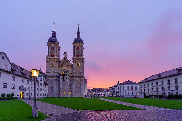 Interior view of the Jesuit Church Jesuit Church of St. Francis Xavier on the left bank of the Reuss in the old town of Lucerne.
