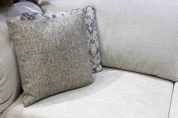 istock Decorative cushions on the sofa, close-up 2251623322