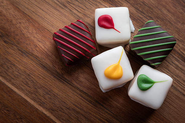istock Colorful Chocolate Petit Fours Set 2251637836