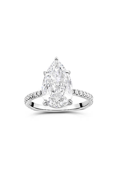istock Shiny Silver Ring With Large Oval Stone for Elegant Beauty and Style 2251641204