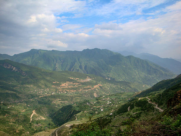 istock Mountainous Landscape with Green Valleys and Sky 2251645836