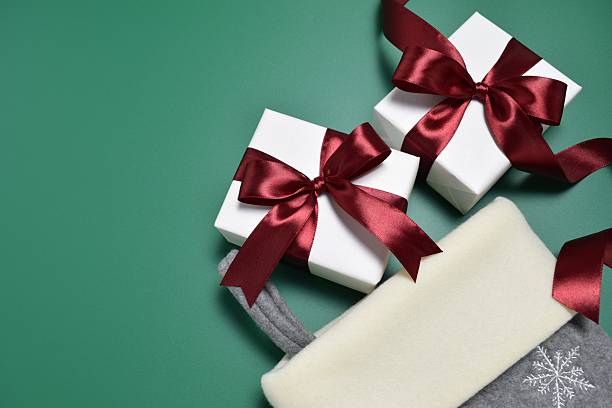 istock Christmas background with gifts 2251647146